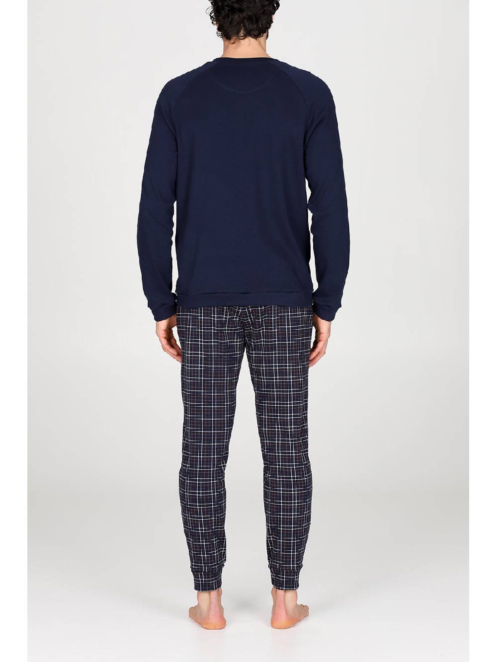 Julipet Pigiama Girocollo In Caldo Interlock Di Puro Cotone