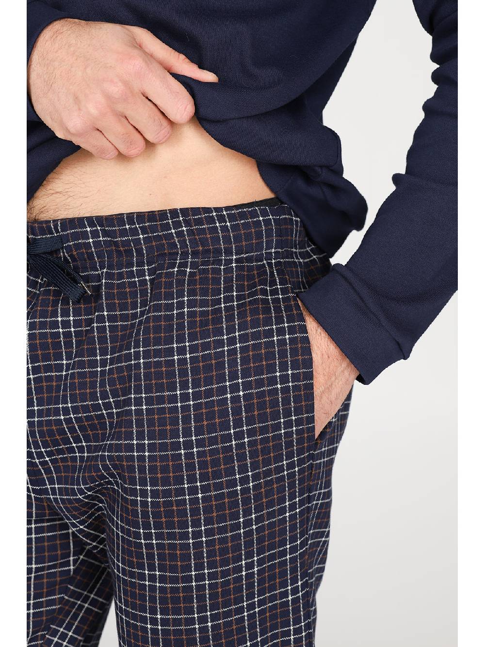 Julipet Pigiama Girocollo In Caldo Interlock Di Puro Cotone