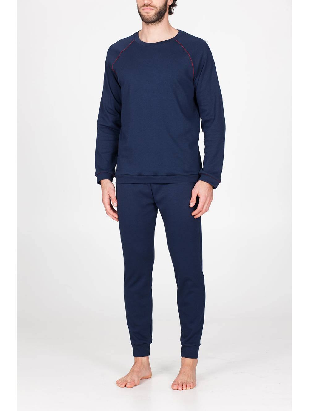 Julipet Pigiama Girocollo In Morbido Interlock Di Puro Cotone