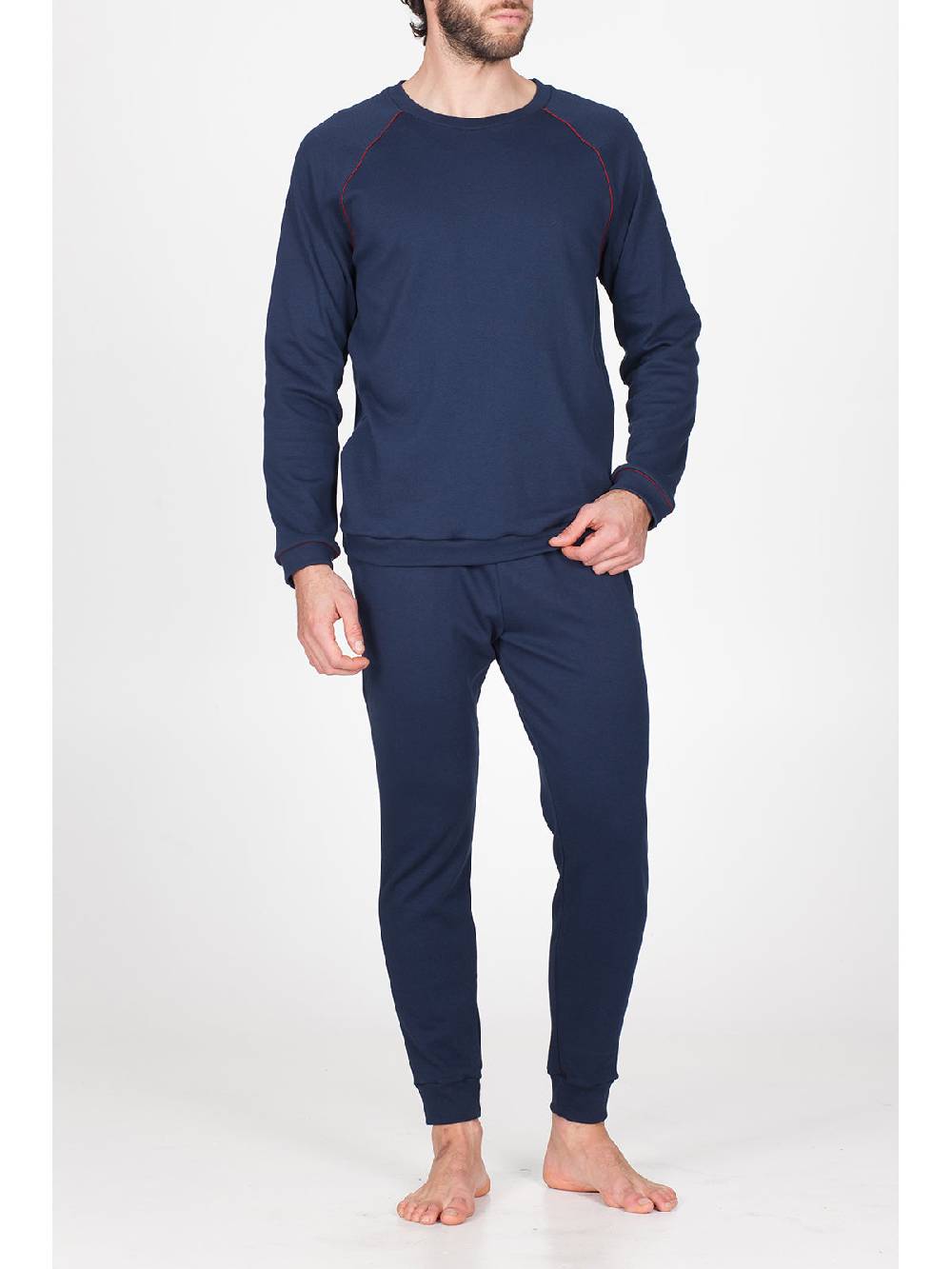 Julipet Pigiama Girocollo In Morbido Interlock Di Puro Cotone