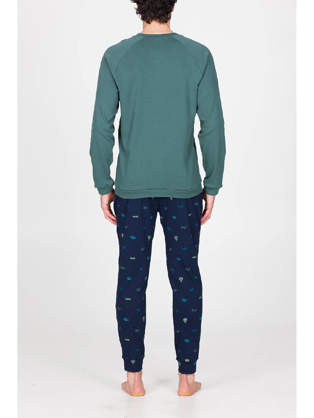 Julipet Pigiama Girocollo In Morbido Interlock Di Puro Cotone