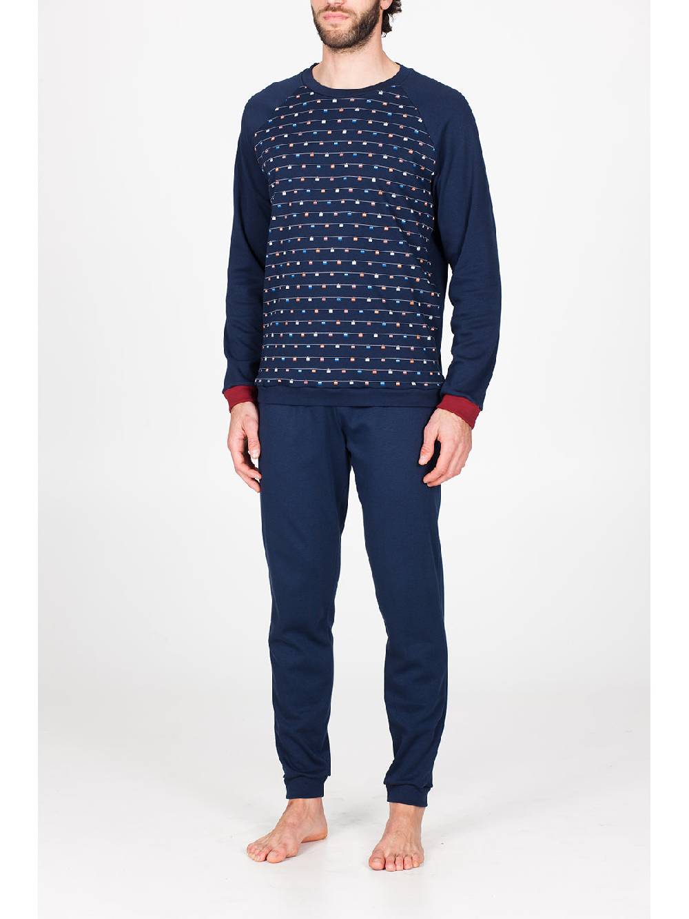 Julipet Pigiama Girocollo In Morbido Interlock Di Puro Cotone