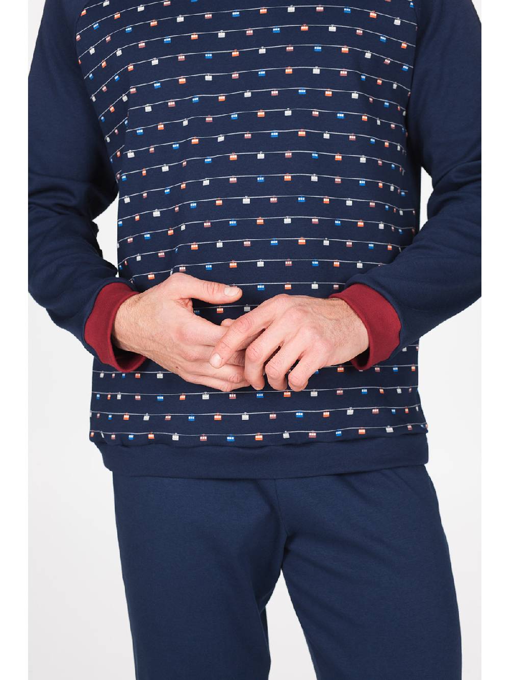 Julipet Pigiama Girocollo In Morbido Interlock Di Puro Cotone