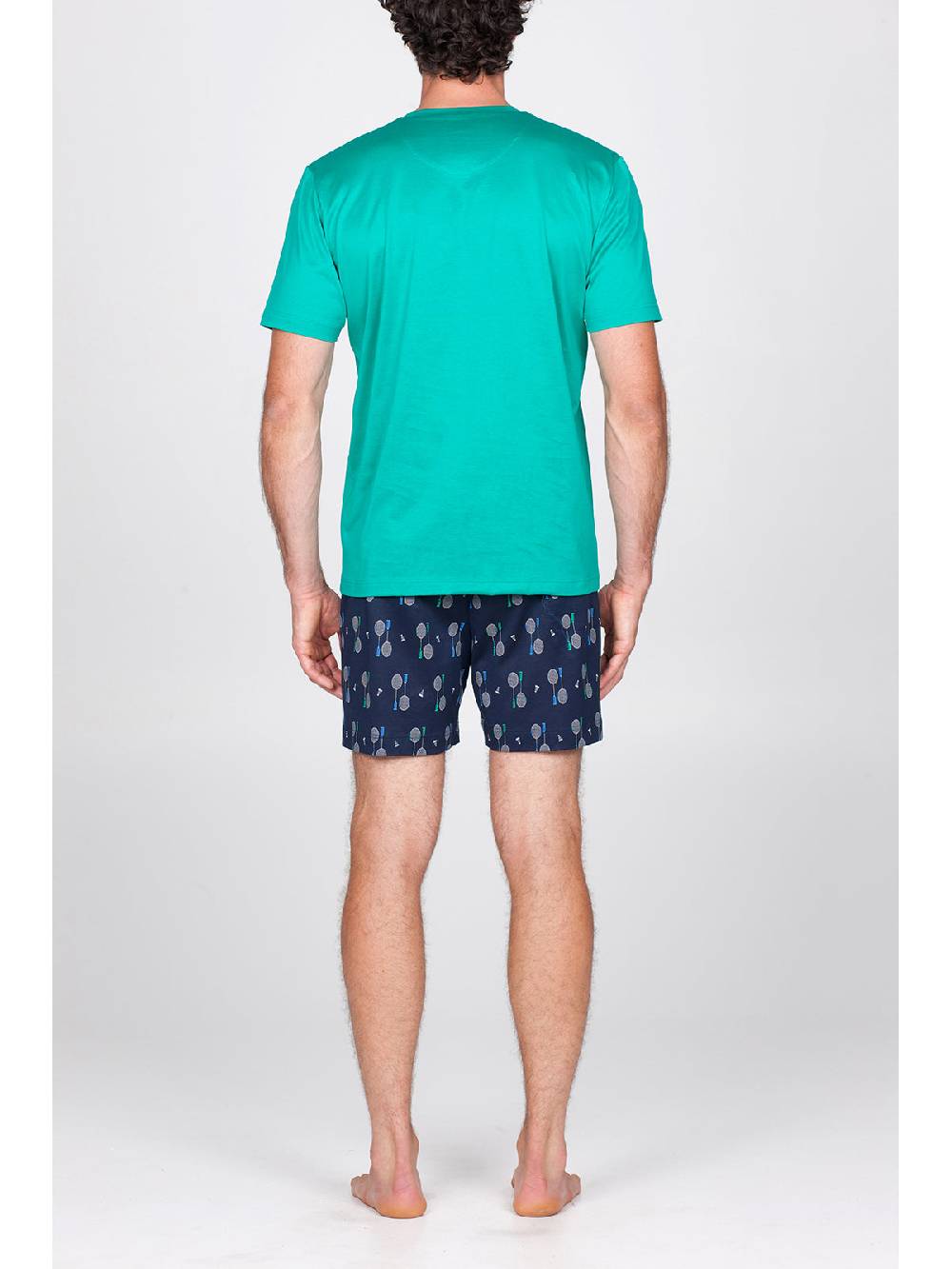 Julipet Pigiama Girocollo In Setoso Puro Cotone Mercerizzato