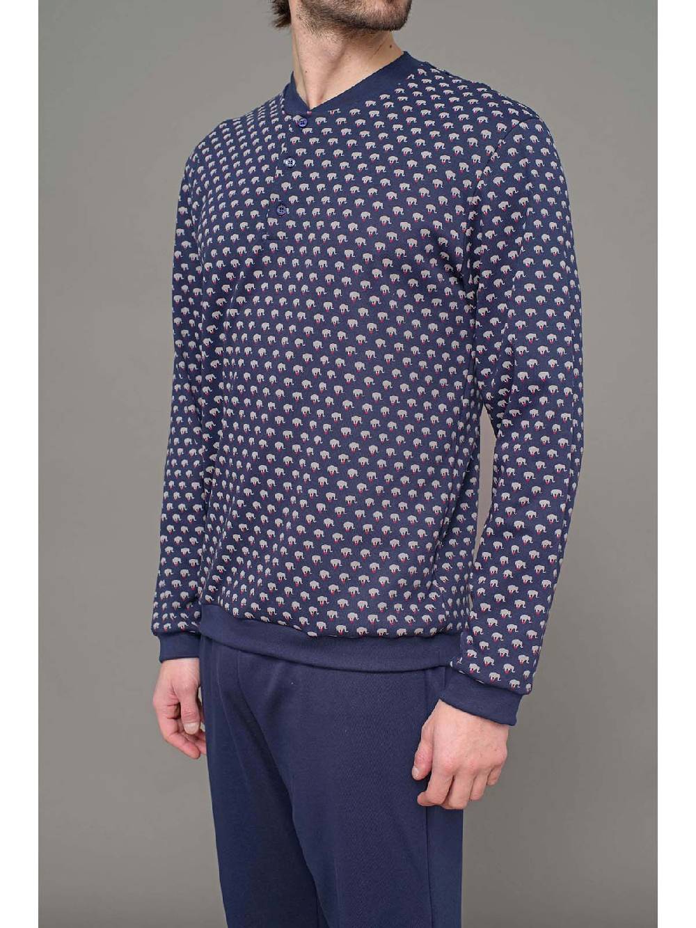 Julipet Pigiama In Interlock Stampato Di Puro Cotone