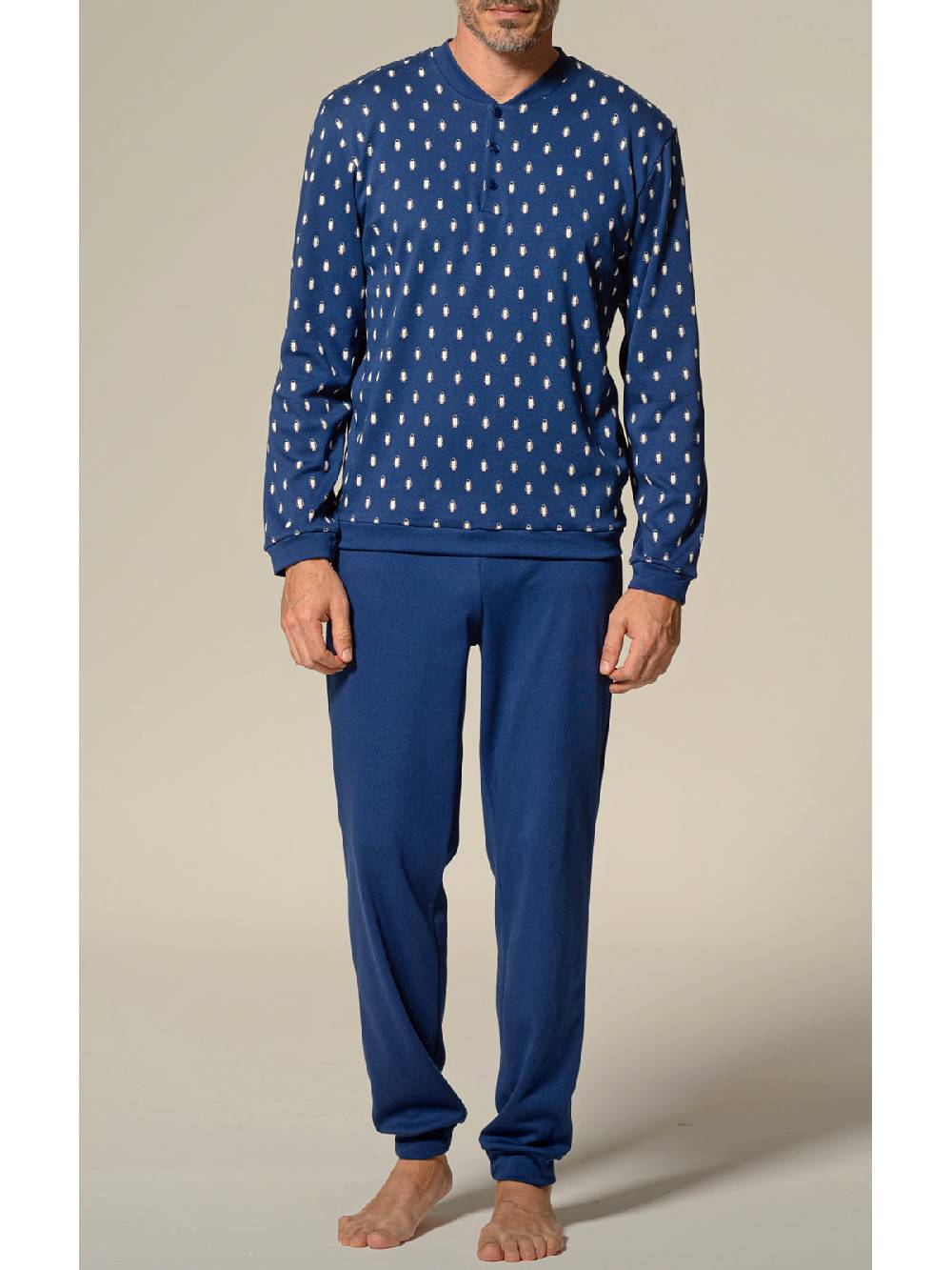 Julipet Pigiama in interlock stampato di puro cotone