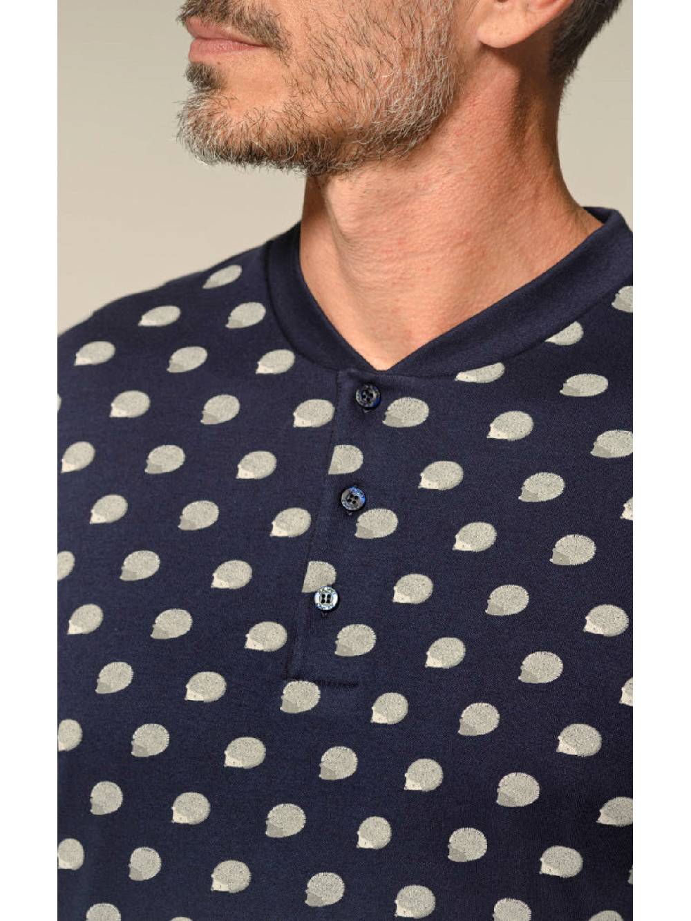 Julipet Pigiama In Interlock Stampato Di Puro Cotone