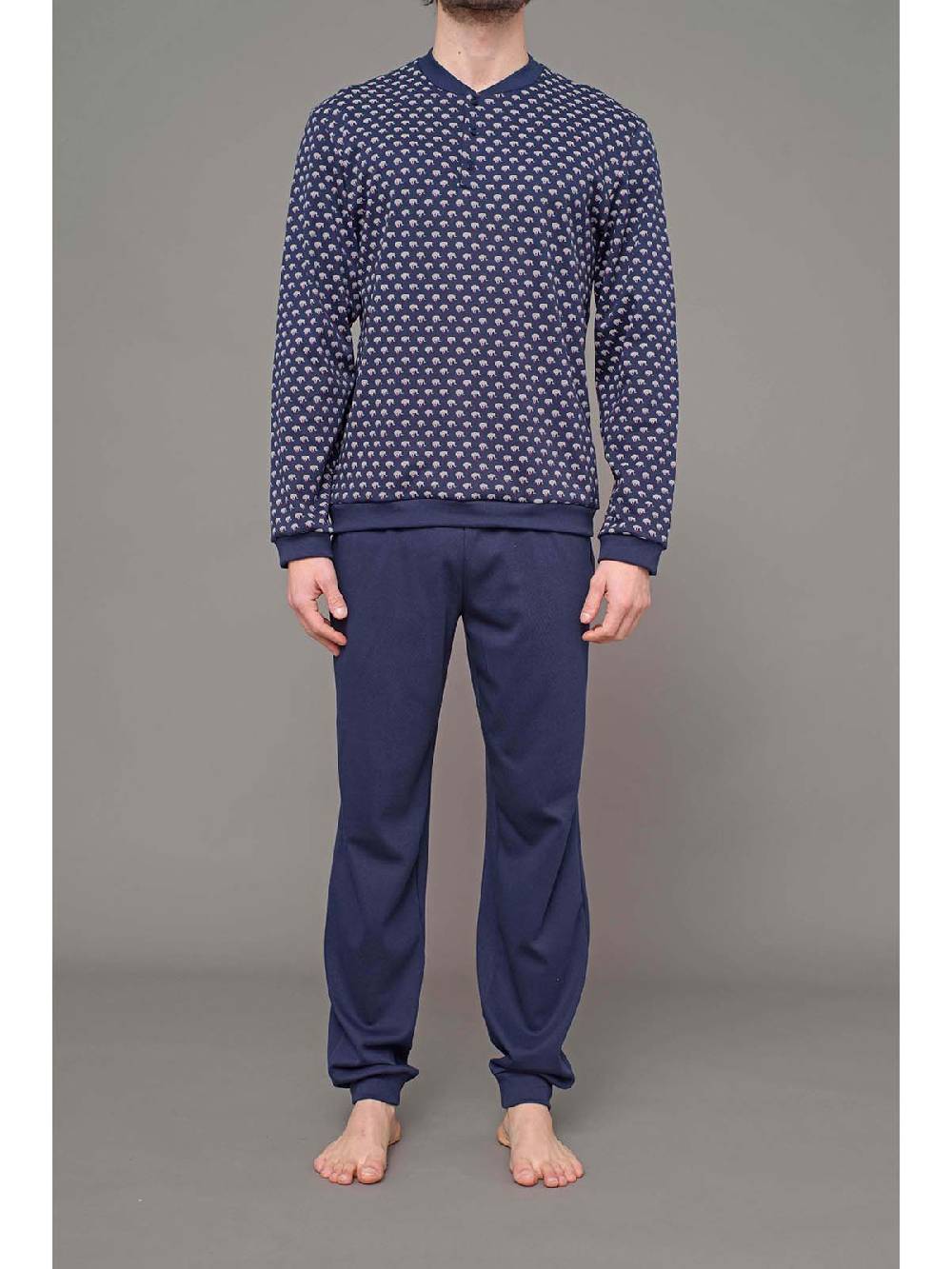 Julipet Pigiama in interlock stampato di puro cotone