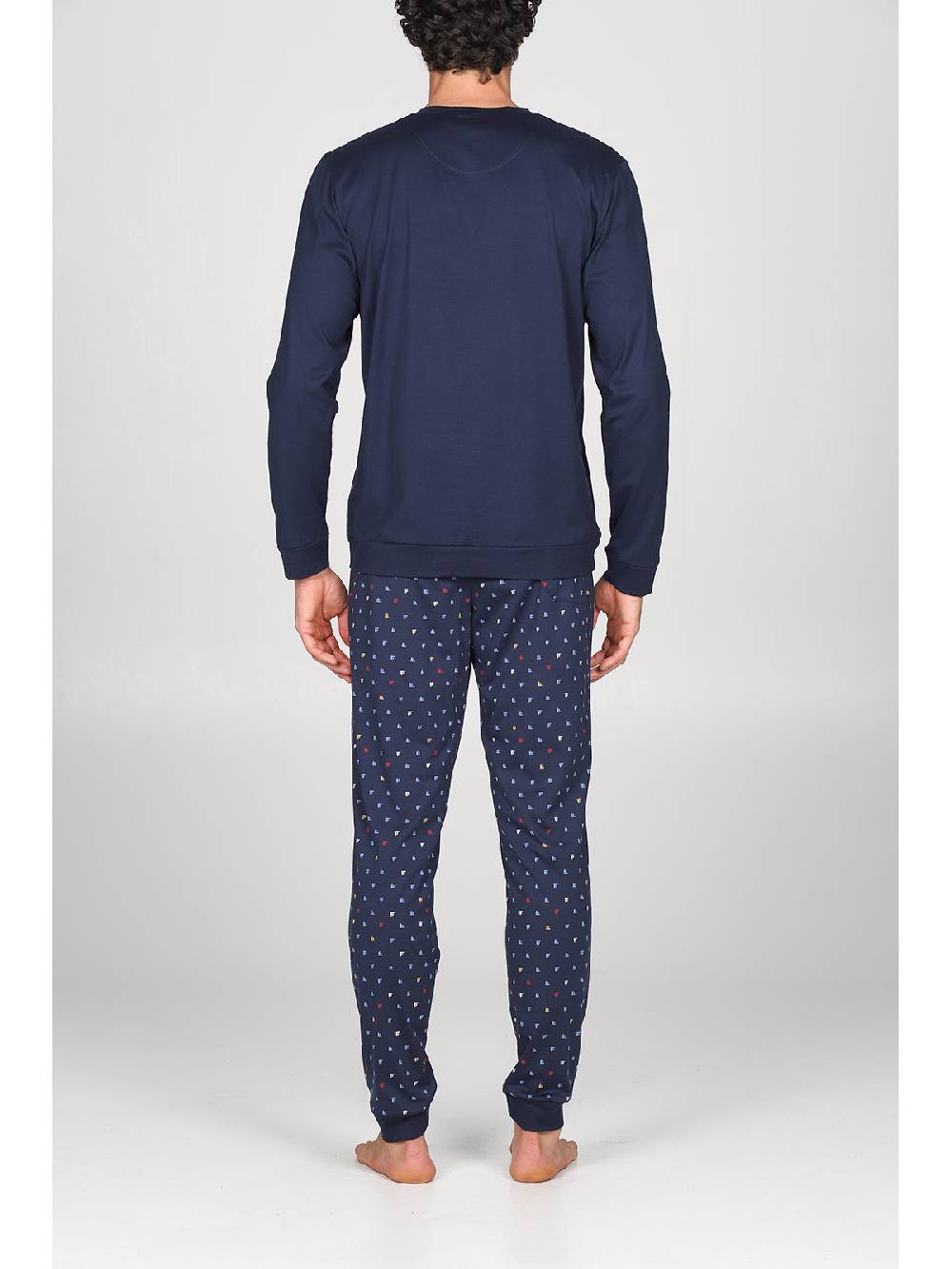 Julipet Pigiama In Soffice Puro Cotone Doppio Ritorto, Fantasia"barche"