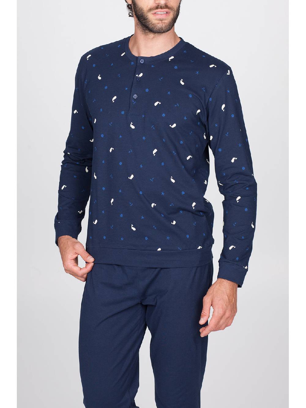 Julipet Pigiama In Traspirante Jersey Di Puro Cotone S/z