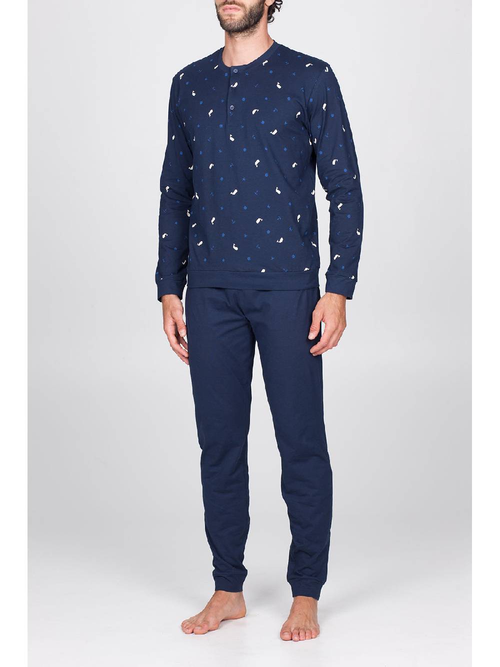 Julipet Pigiama In Traspirante Jersey Di Puro Cotone S/z