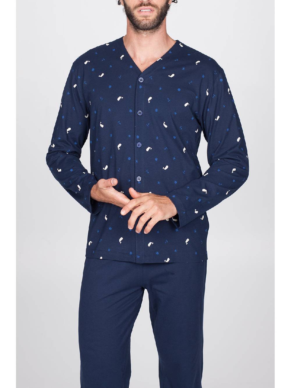 Julipet Pigiama In Traspirante Jersey Di Puro Cotone S/z