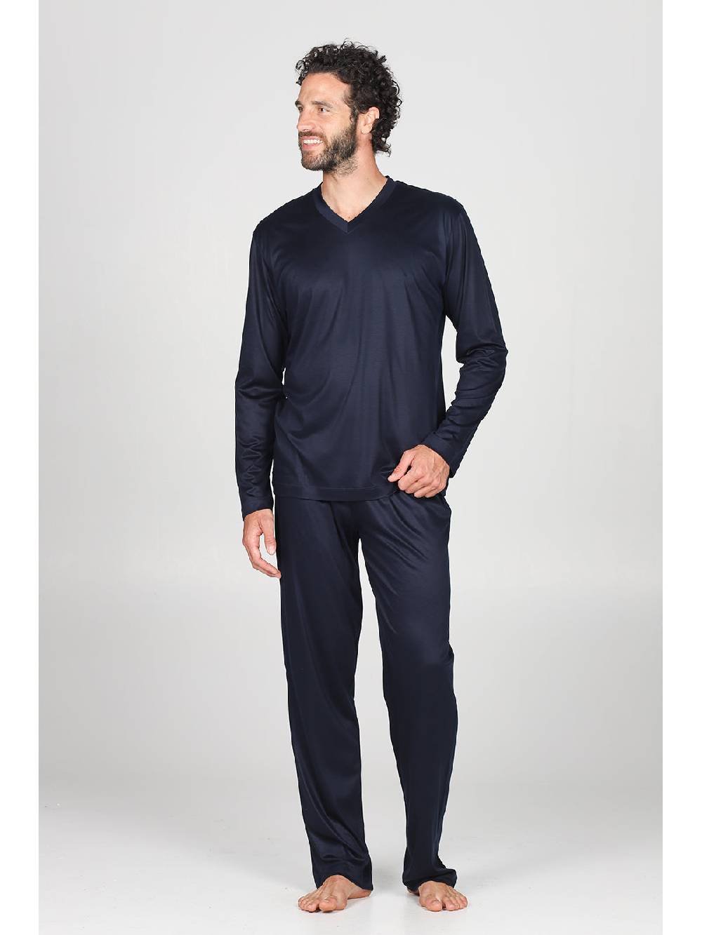 Julipet Pigiama Scollo A V In Leggerissimo E Morbido 100% Lyocell