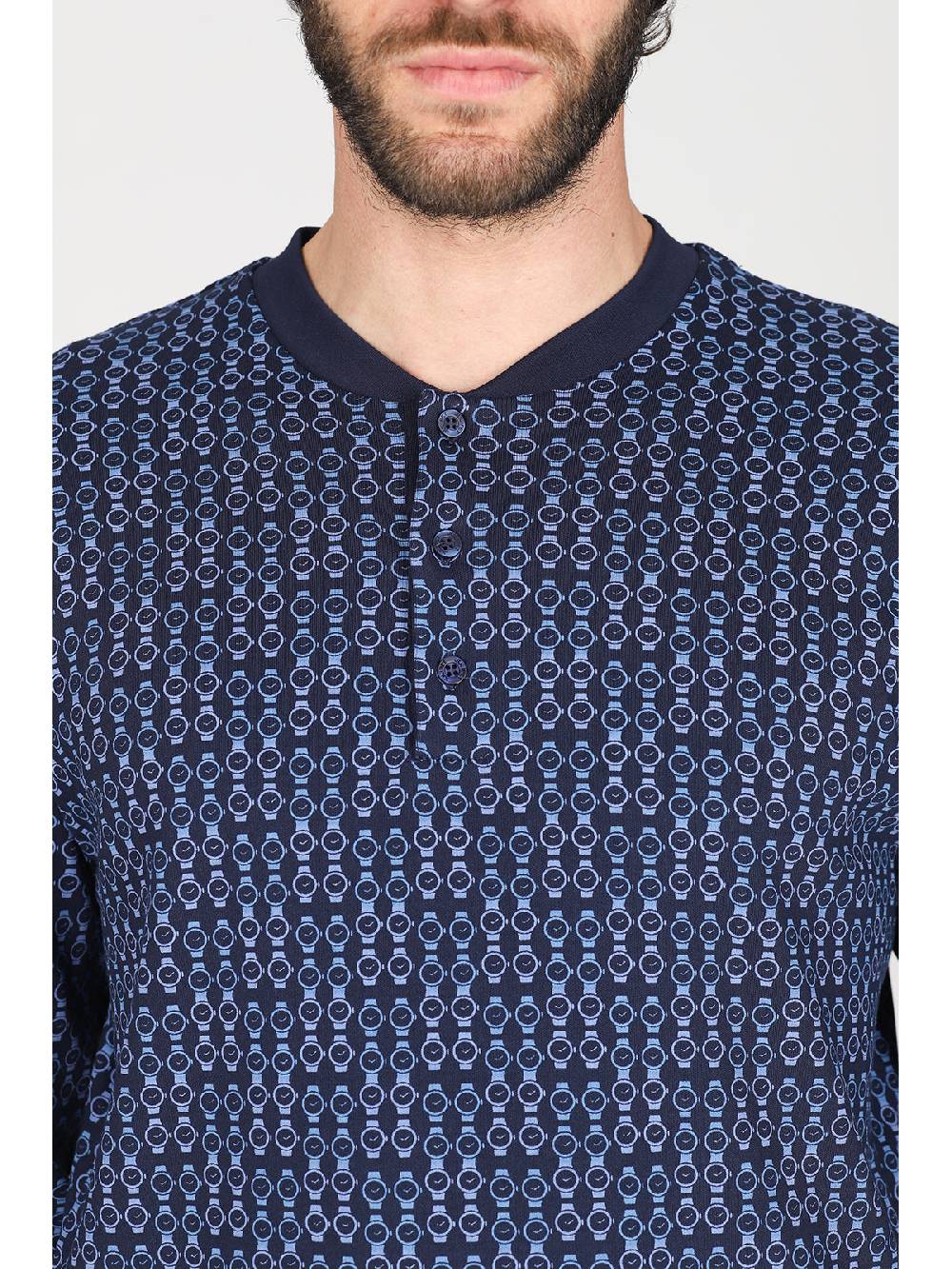 Julipet Pigiama Serafino Artist Edition, In Caldo Interlock Di Puro Cotone