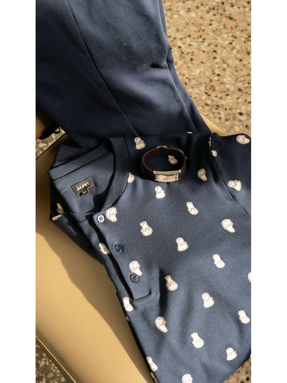 Julipet Pigiama Serafino Artist Edition, In Caldo Interlock Di Puro Cotone