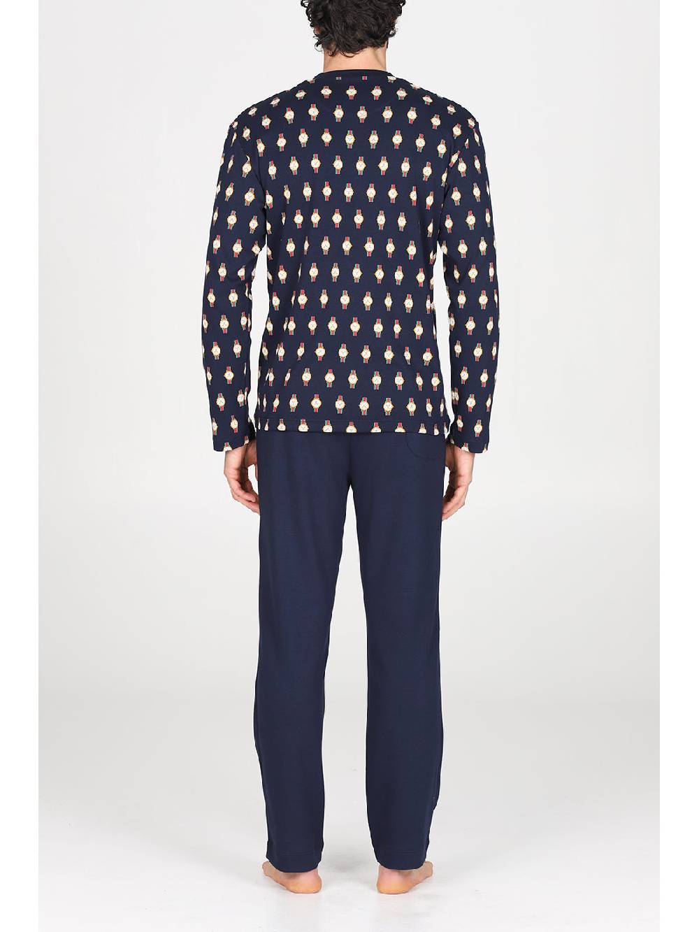 Julipet Pigiama Serafino Artist Edition, In Caldo Interlock Di Puro Cotone