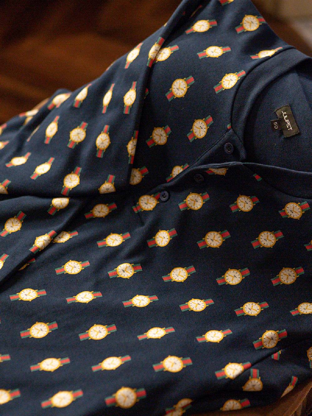 Julipet Pigiama Serafino Artist Edition, In Caldo Interlock Di Puro Cotone