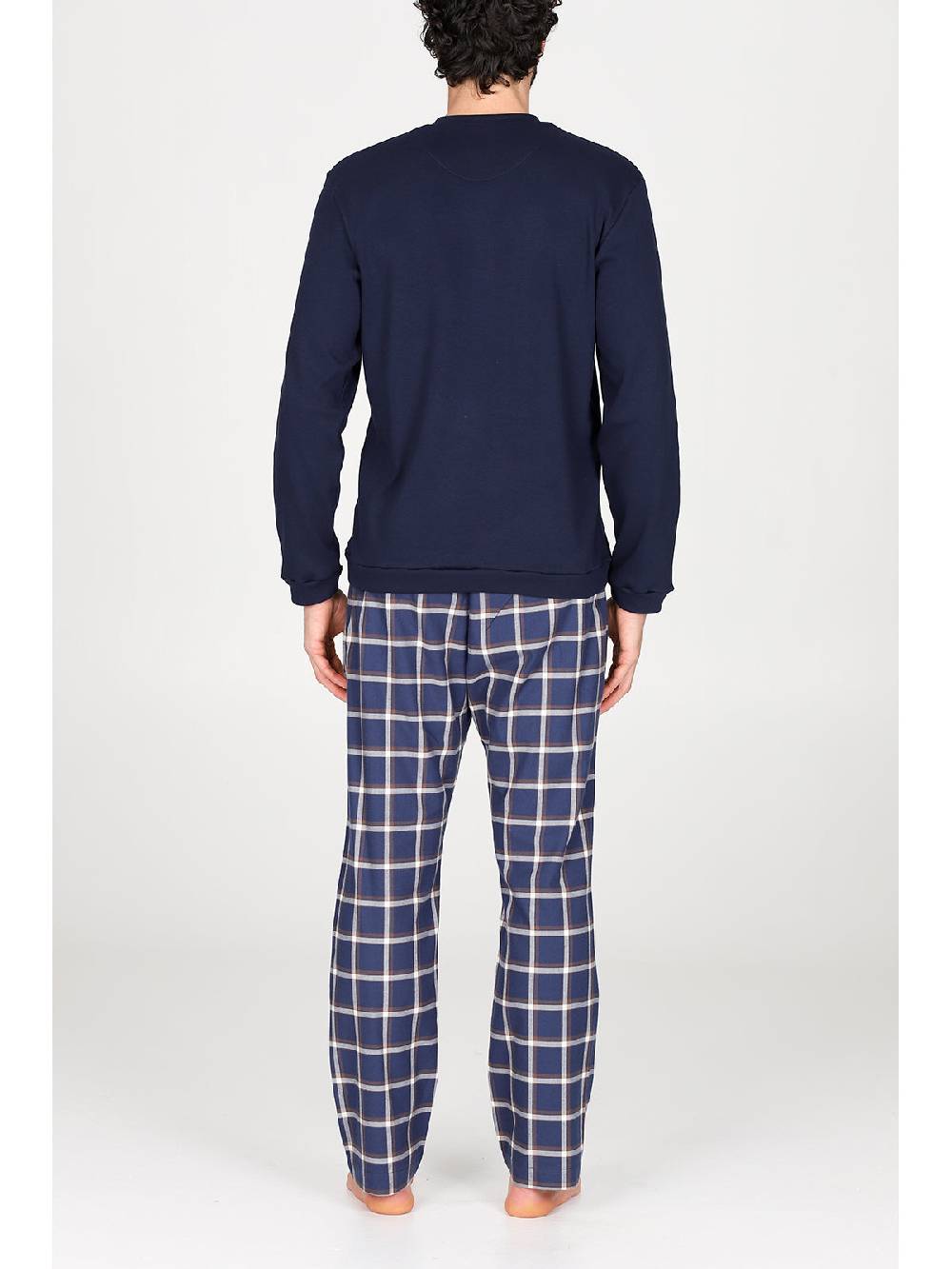 Julipet Pigiama Serafino In Calda Flanella Di Puro Cotone