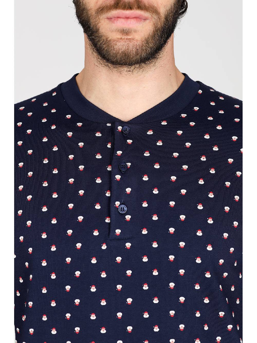 Julipet Pigiama Serafino In Caldo Interlock Di Puro Cotone