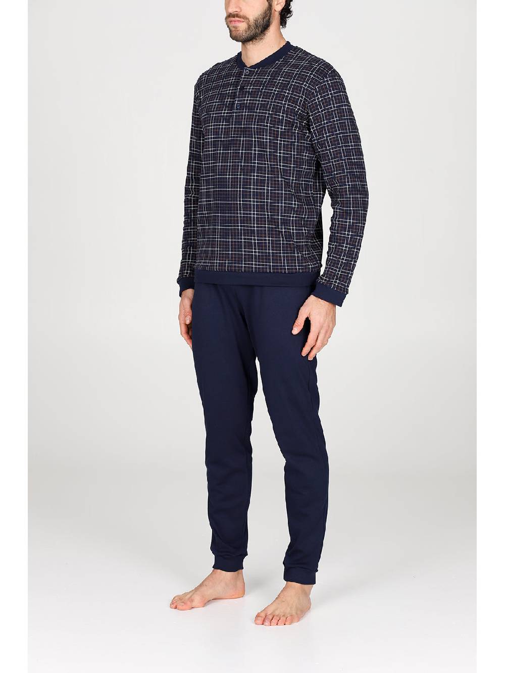 Julipet Pigiama Serafino In Caldo Interlock Di Puro Cotone