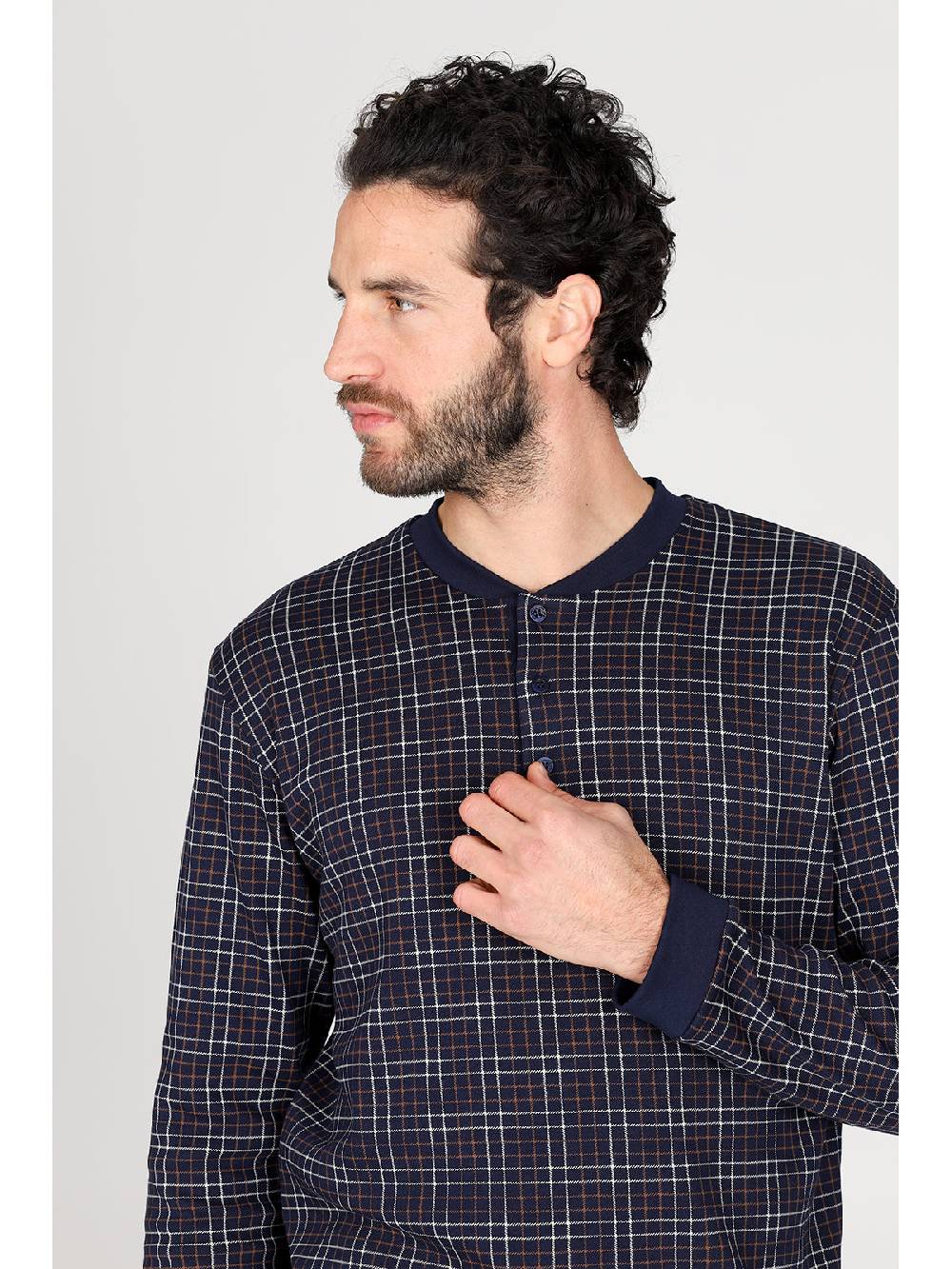 Julipet Pigiama Serafino In Caldo Interlock Di Puro Cotone