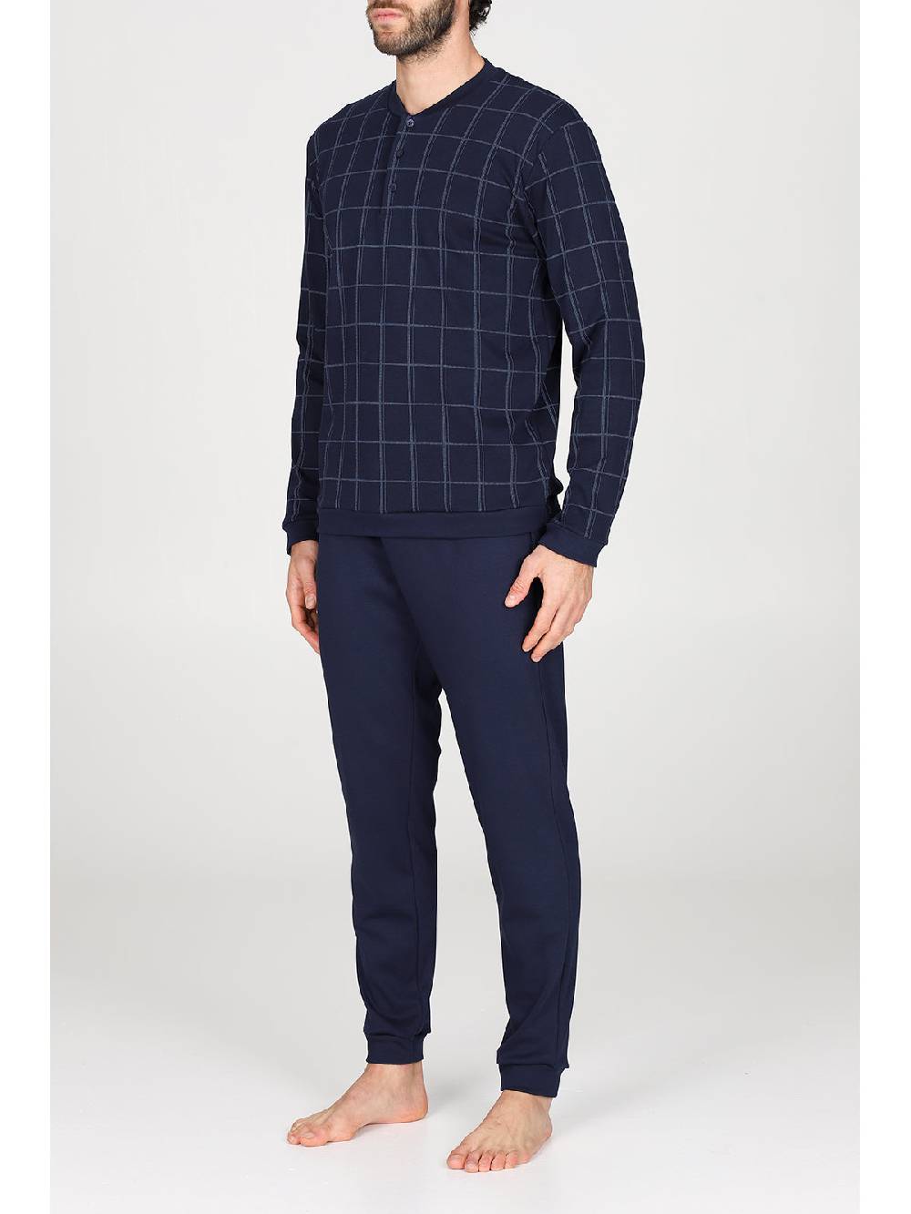 Julipet Pigiama Serafino In Caldo Interlock Di Puro Cotone