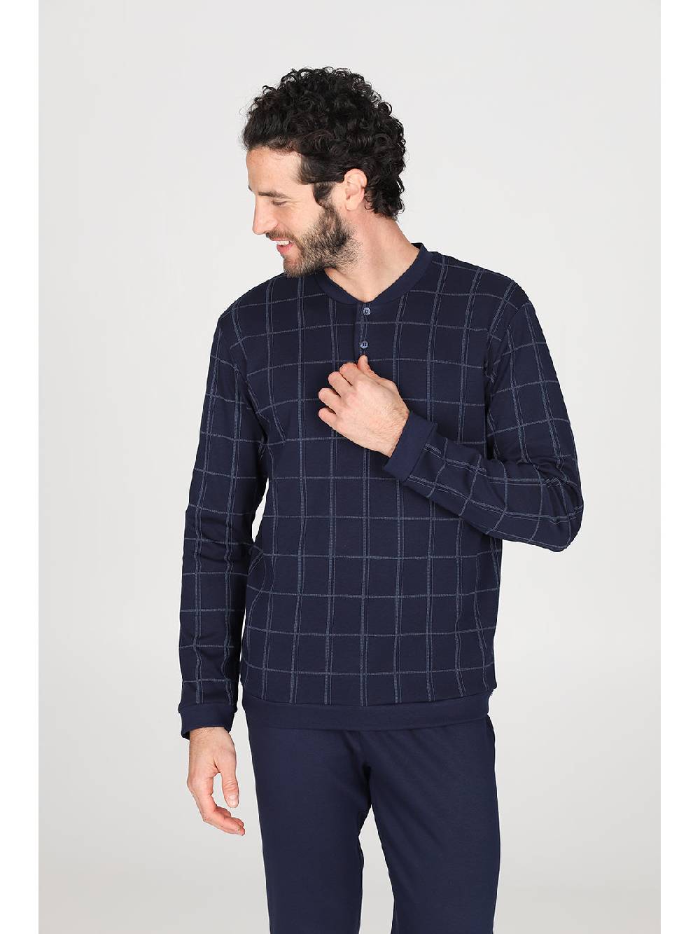 Julipet Pigiama Serafino In Caldo Interlock Di Puro Cotone