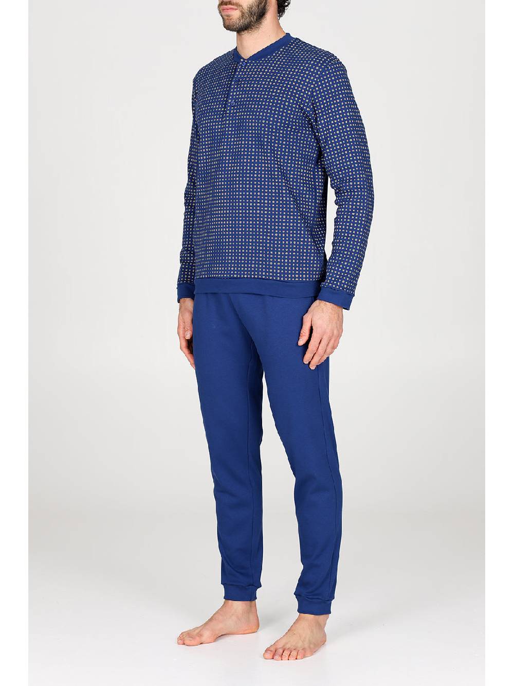 Julipet Pigiama Serafino In Caldo Interlock Di Puro Cotone