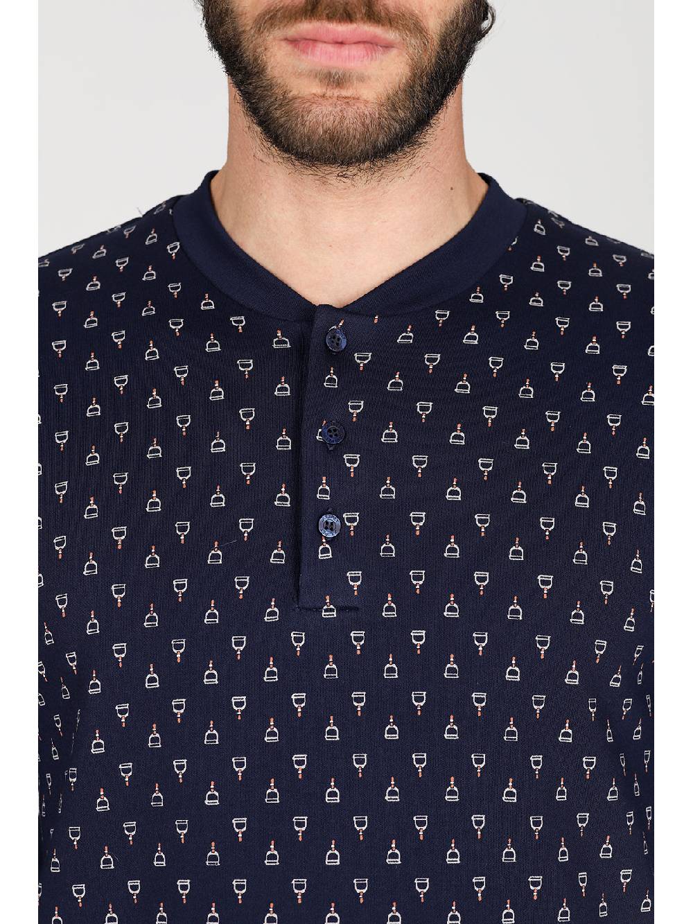 Julipet Pigiama Serafino In Caldo Interlock Di Puro Cotone