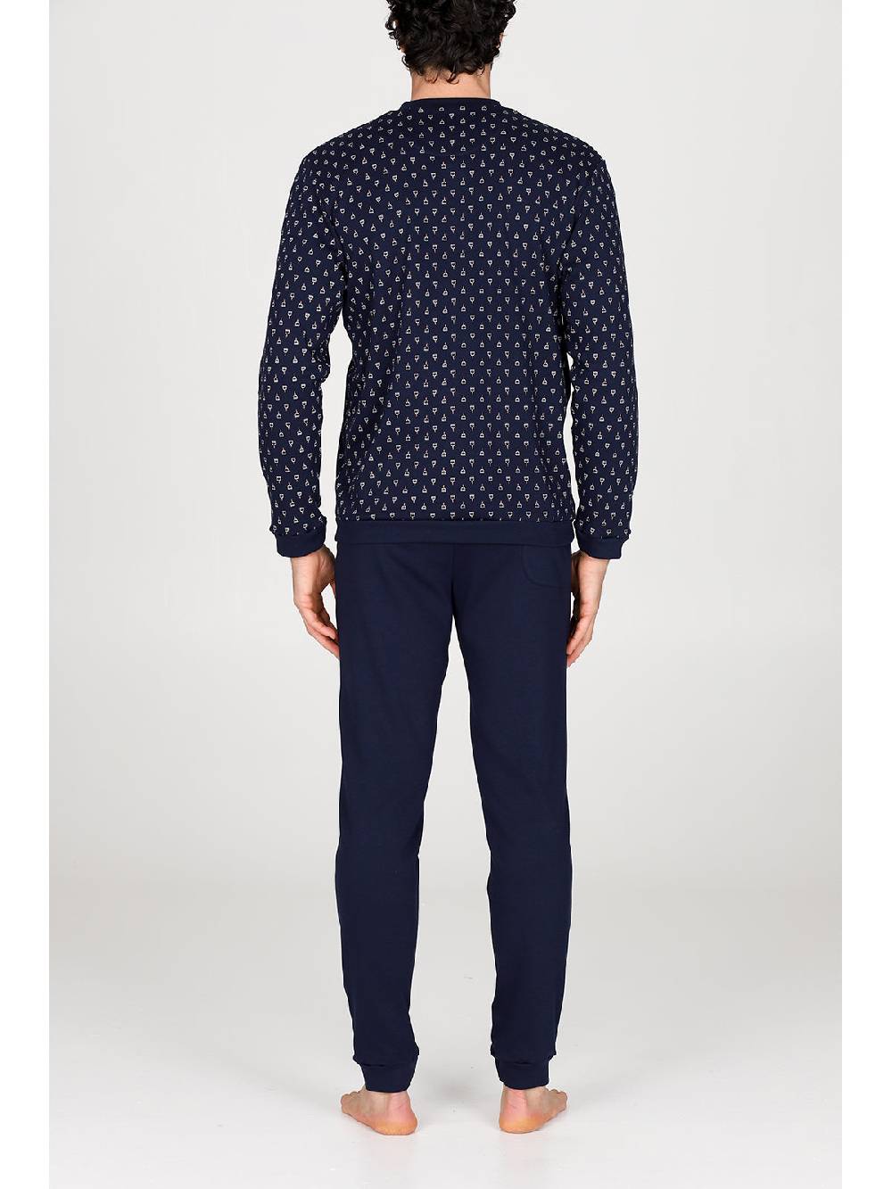 Julipet Pigiama Serafino In Caldo Interlock Di Puro Cotone