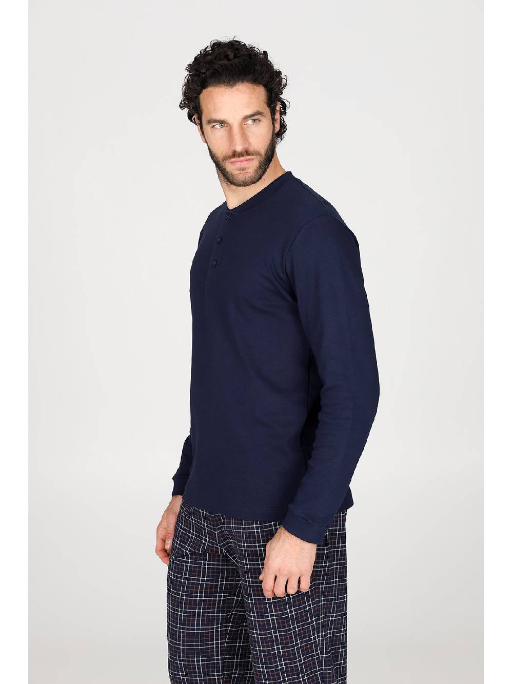 Julipet Pigiama Serafino In Caldo Interlock Di Puro Cotone