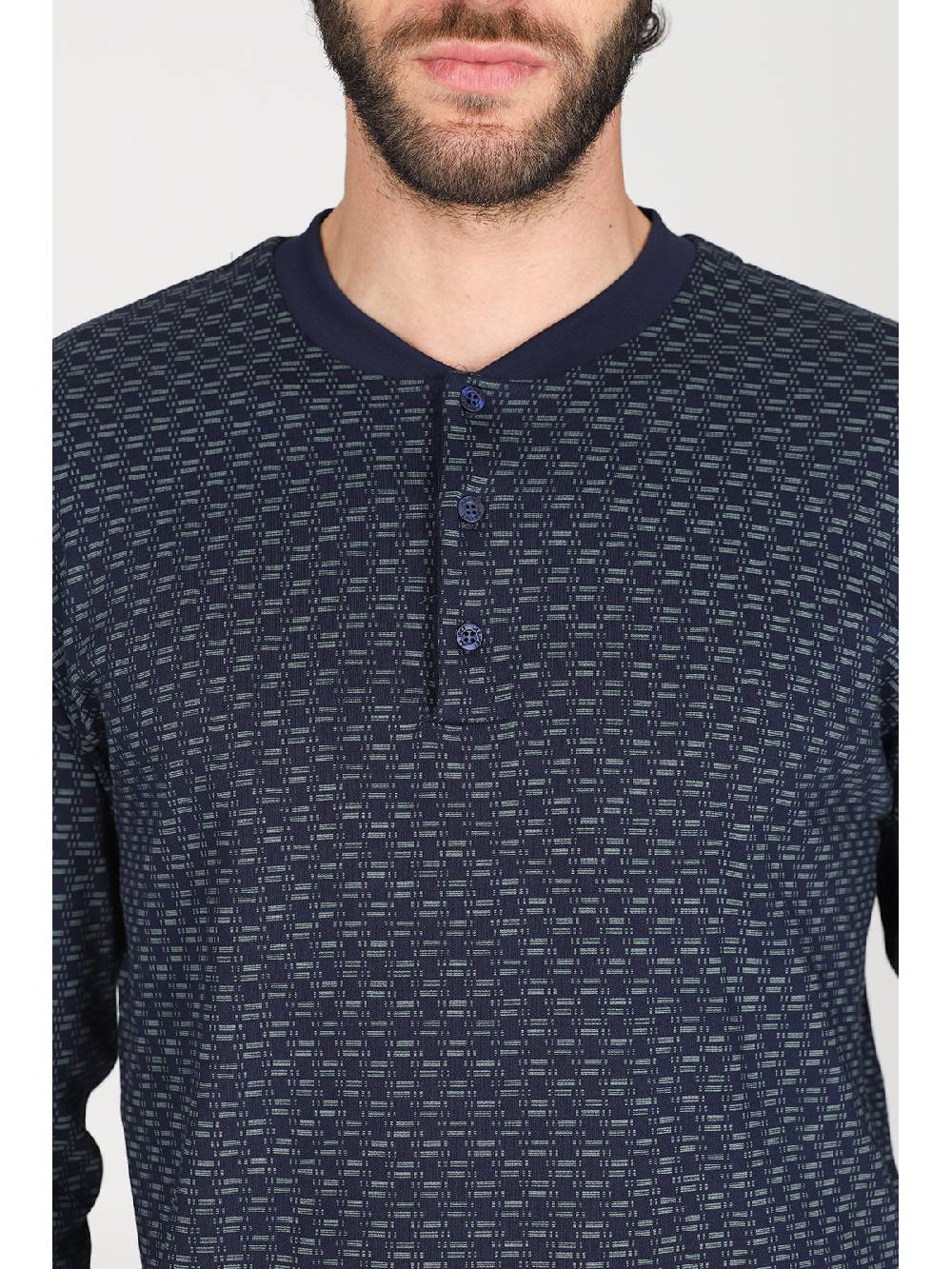 Julipet Pigiama Serafino In Caldo Interlock Di Puro Cotone