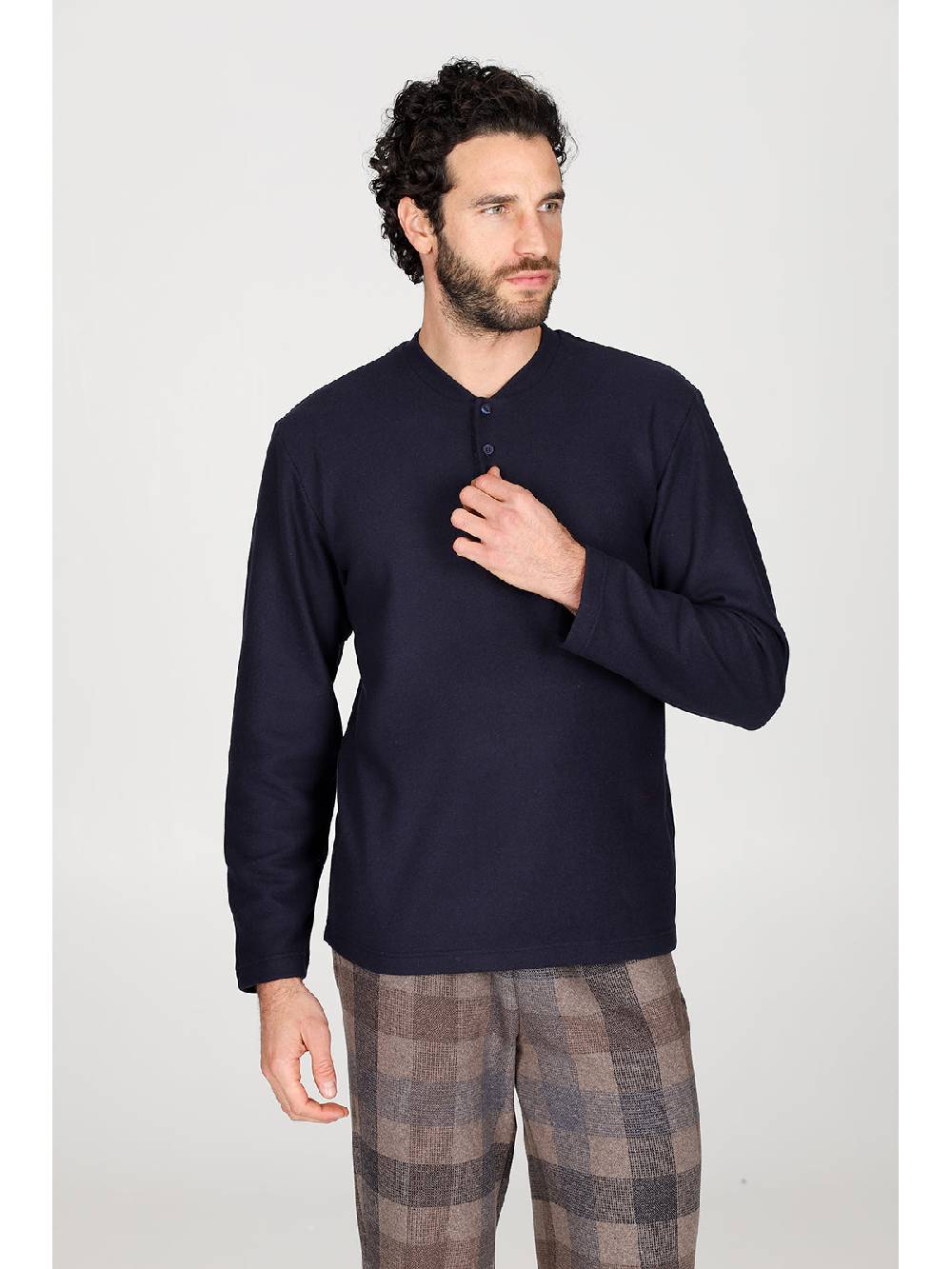 Julipet Pigiama Serafino In Confortevole Jacquard Di Cotone