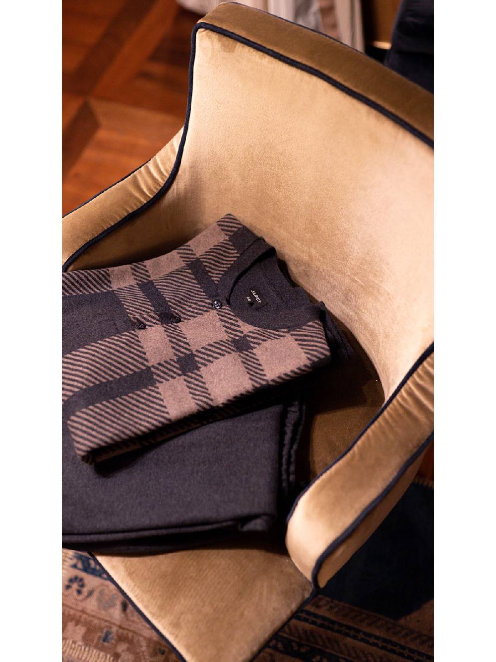 Julipet Pigiama Serafino In Confortevole Jacquard Di Cotone