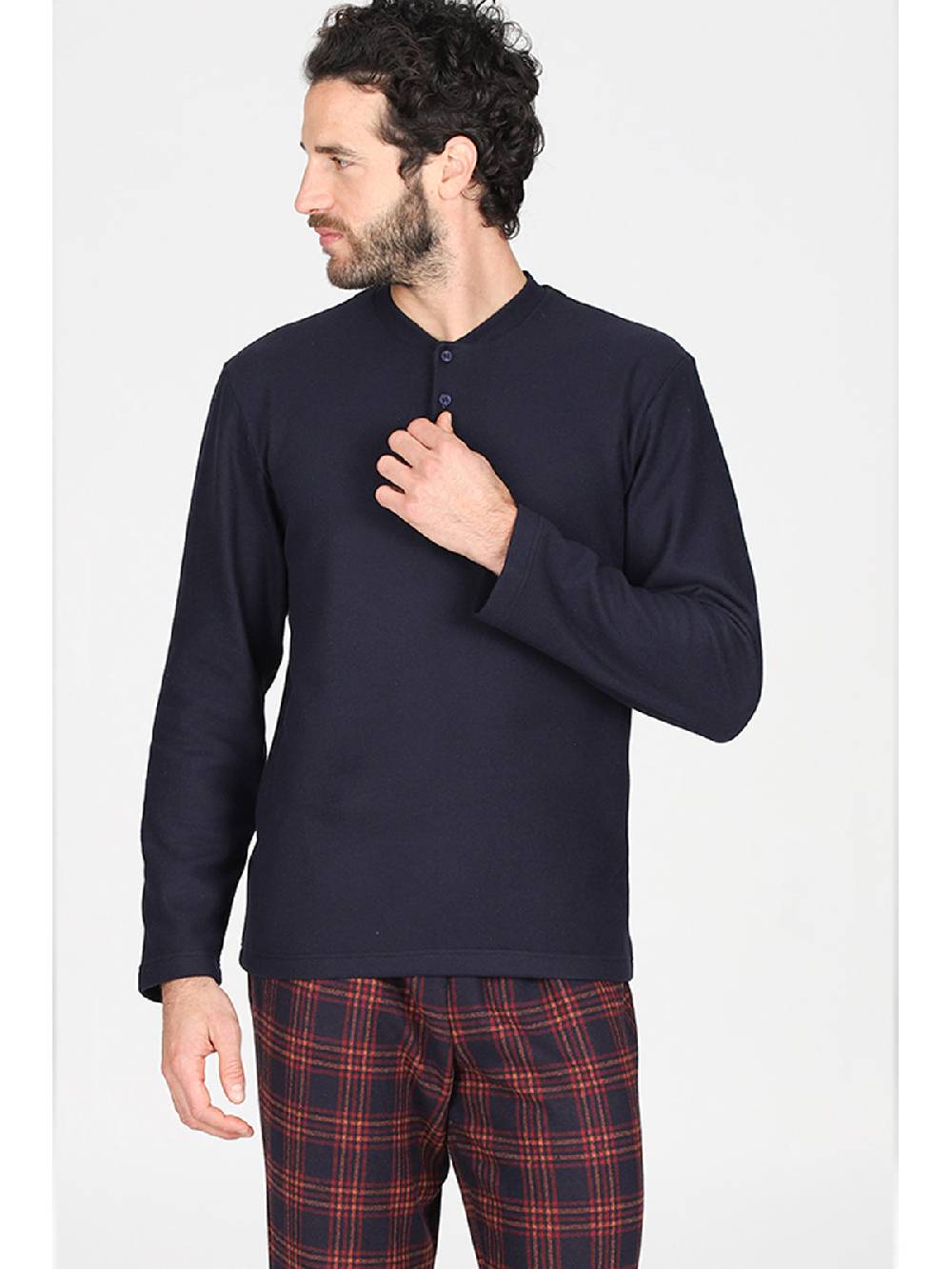 Julipet Pigiama Serafino In Confortevole Jacquard Di Cotone