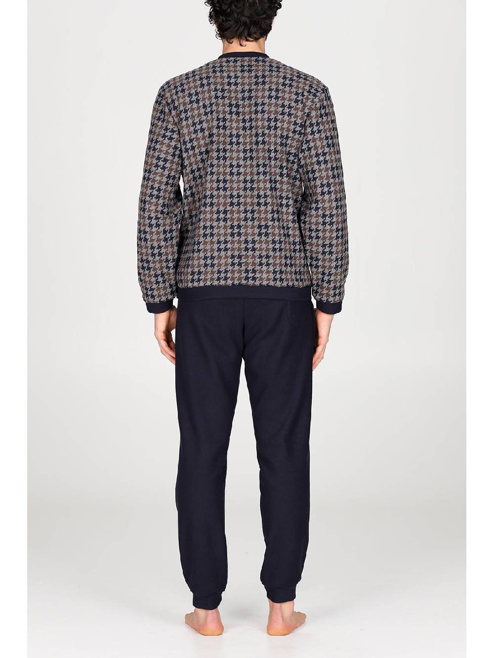 Julipet Pigiama Serafino In Confortevole Jacquard Di Cotone