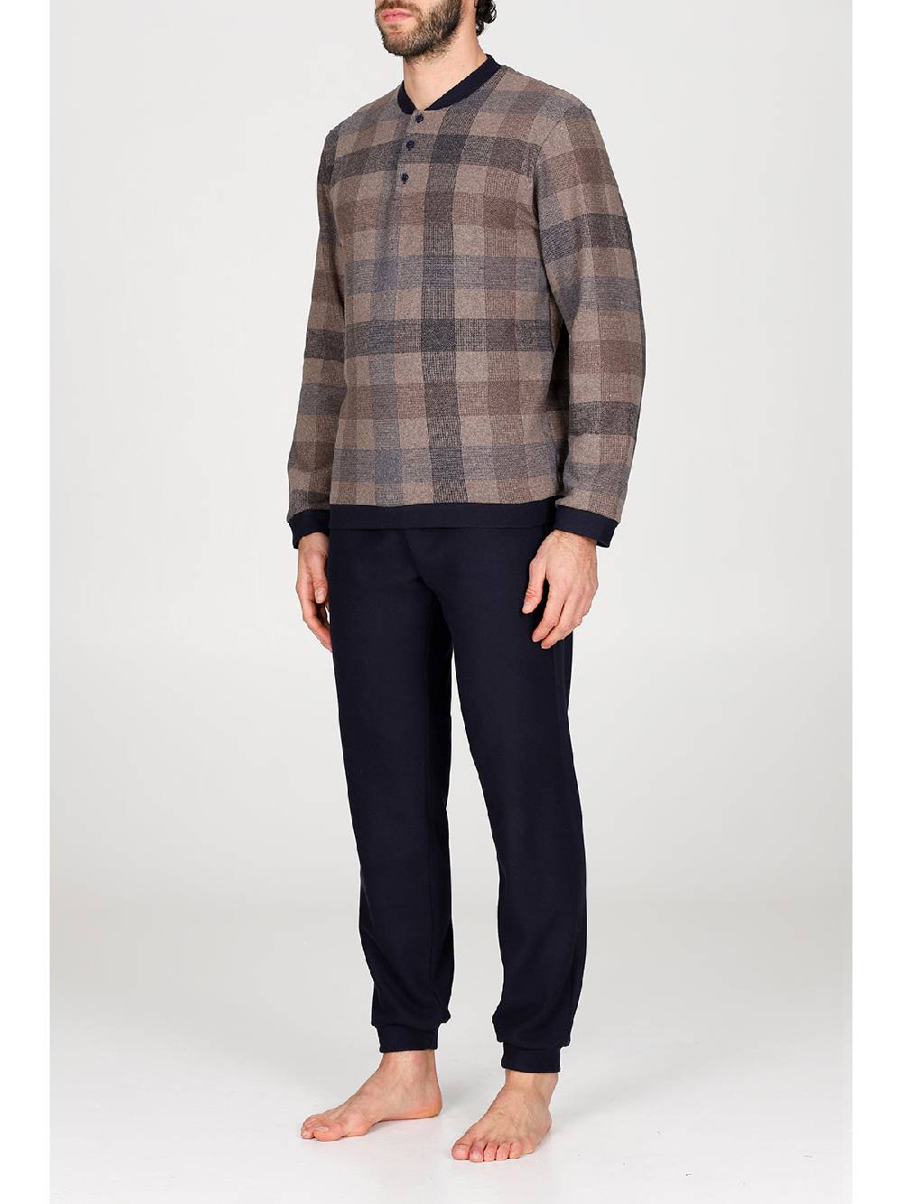 Julipet Pigiama Serafino In Confortevole Jacquard Di Cotone