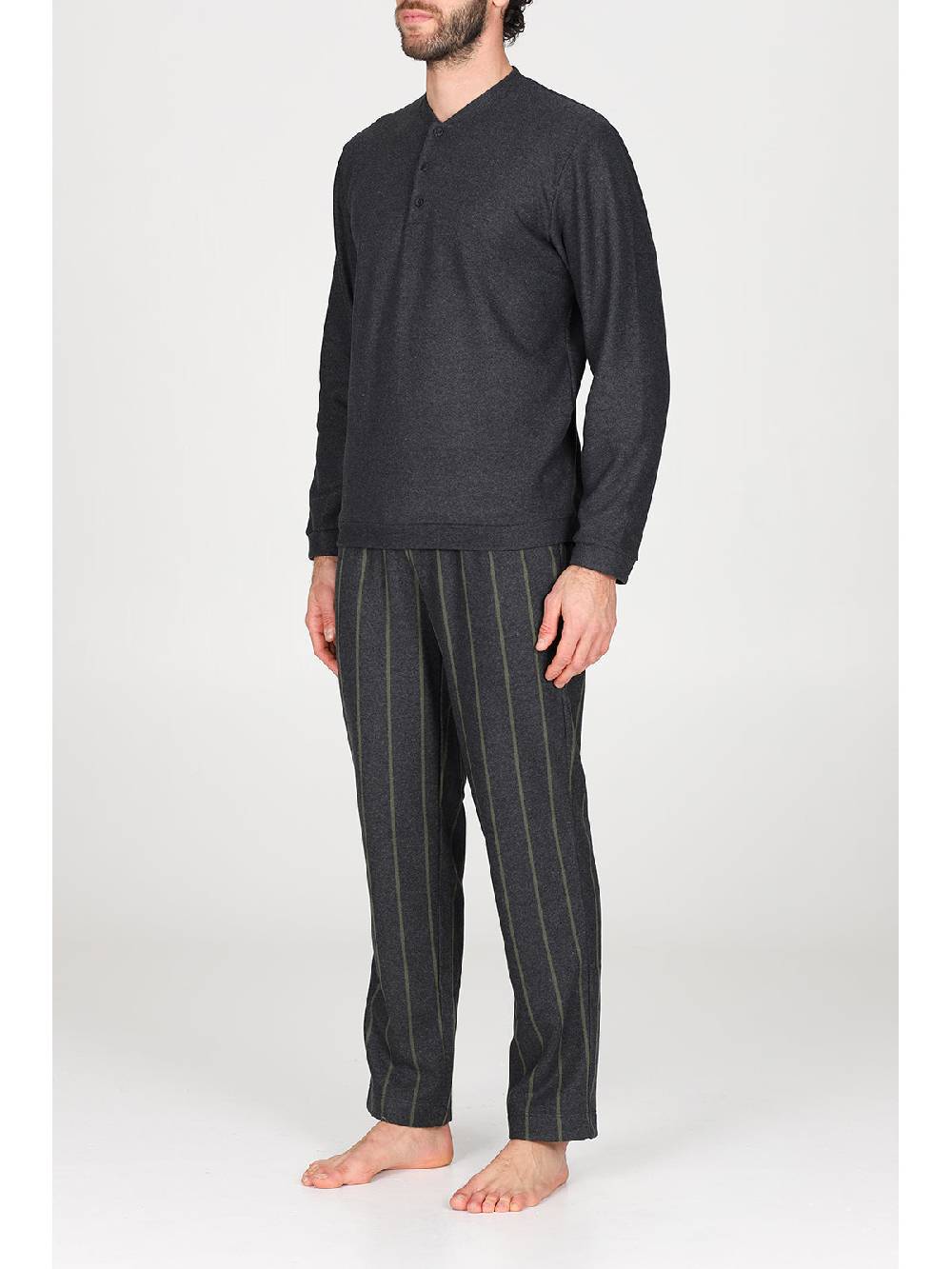 Julipet Pigiama Serafino In Confortevole Jacquard Di Cotone