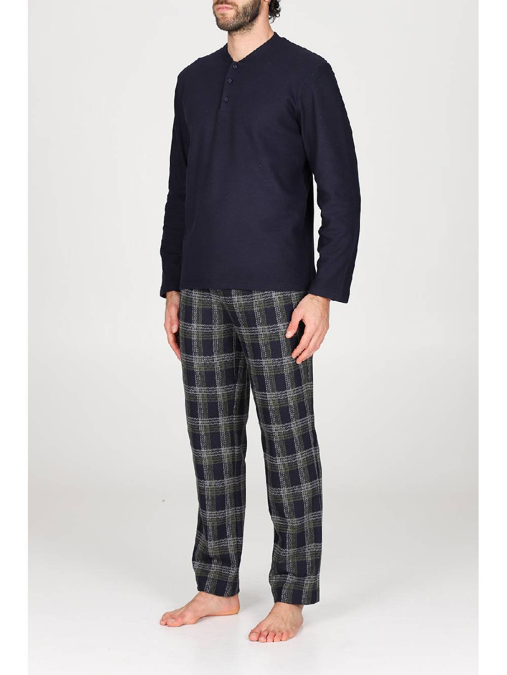 Julipet Pigiama Serafino In Confortevole Jacquard Di Cotone