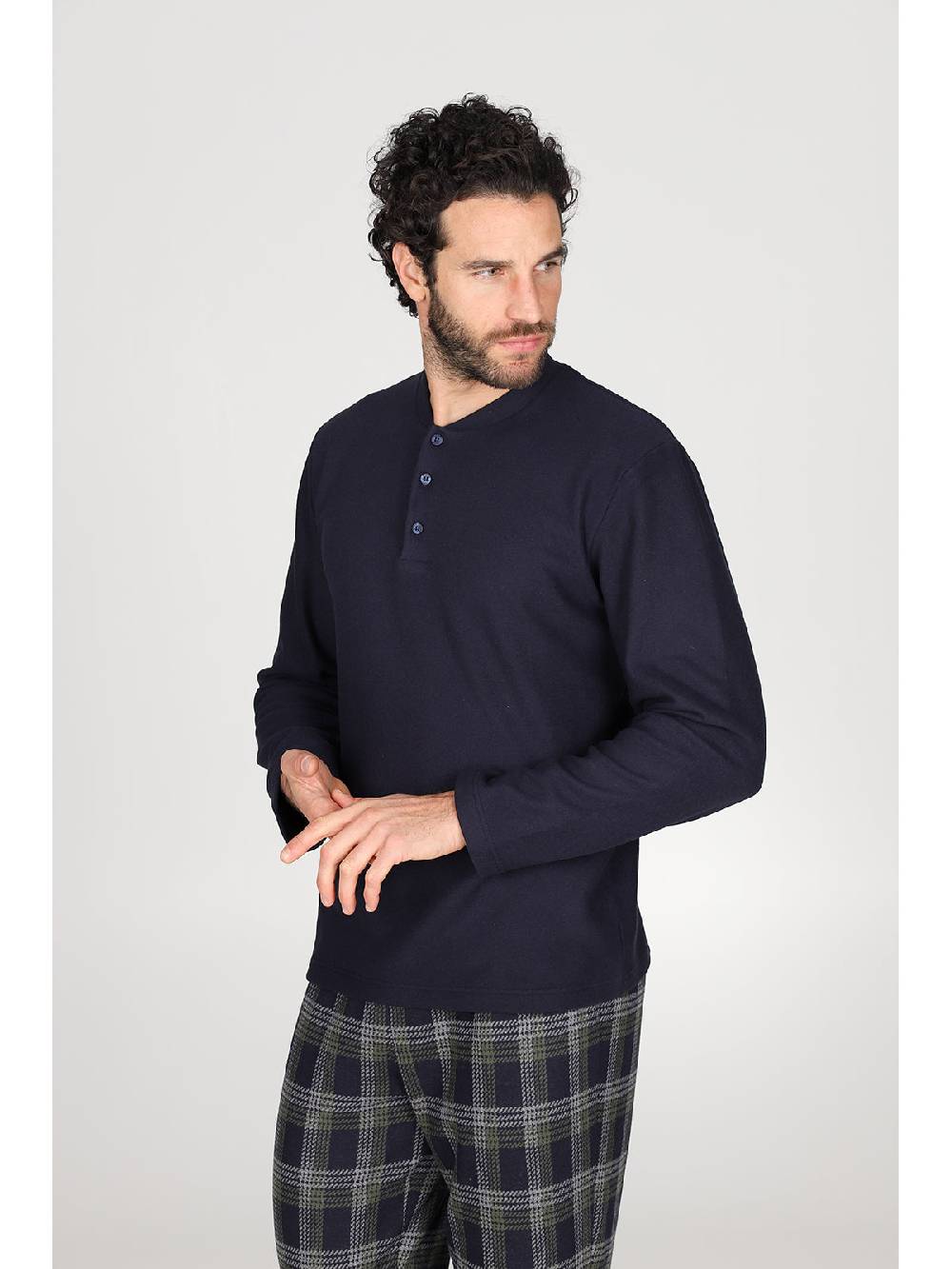 Julipet Pigiama Serafino In Confortevole Jacquard Di Cotone