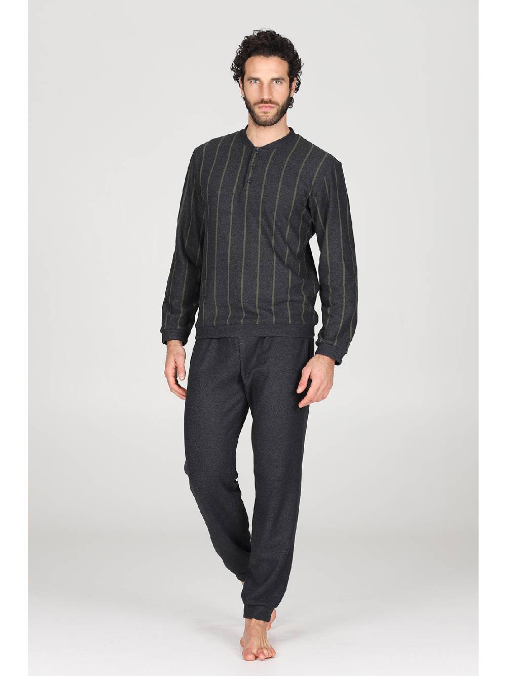 Julipet Pigiama Serafino In Confortevole Jacquard Di Cotone