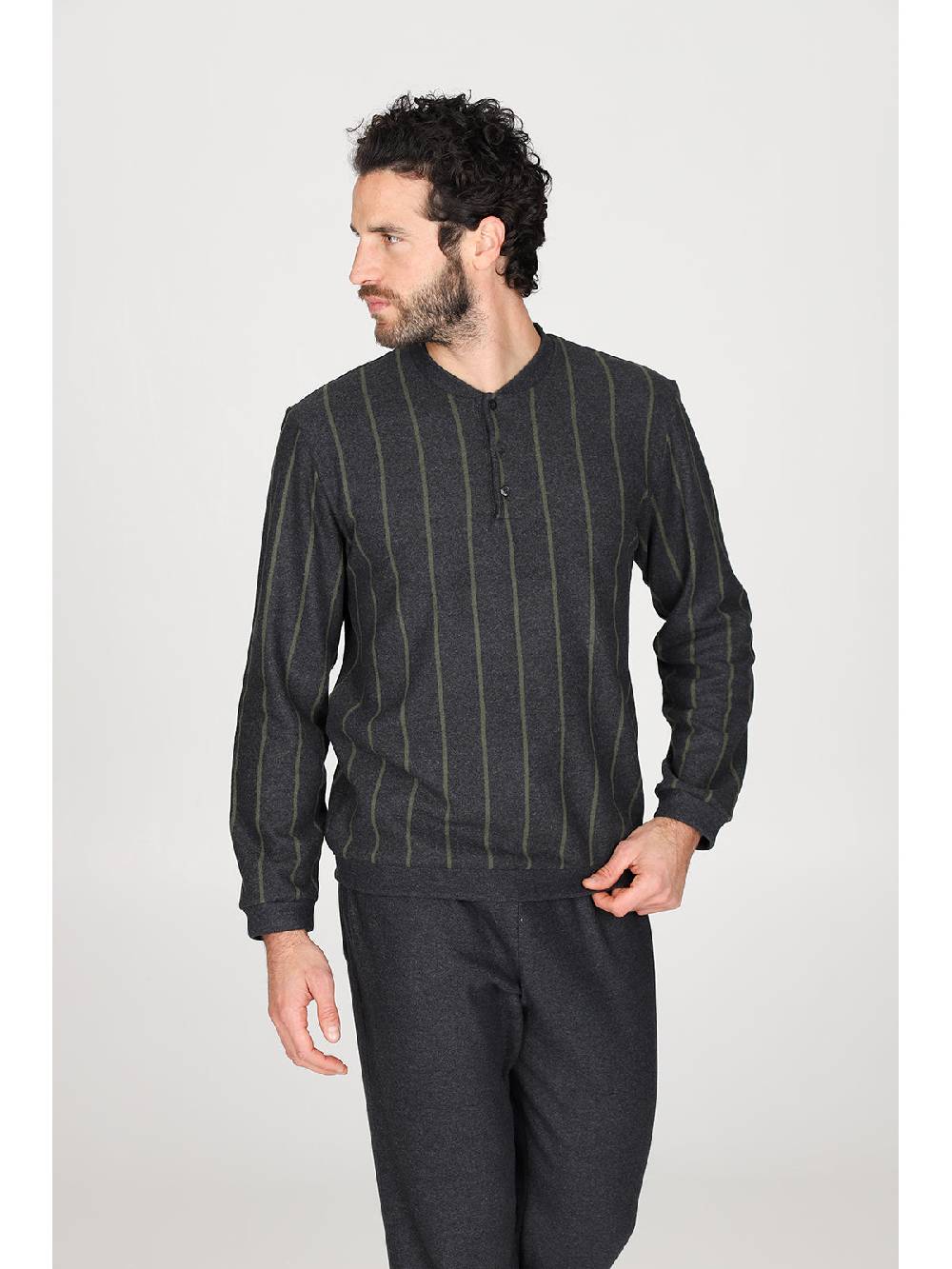 Julipet Pigiama Serafino In Confortevole Jacquard Di Cotone