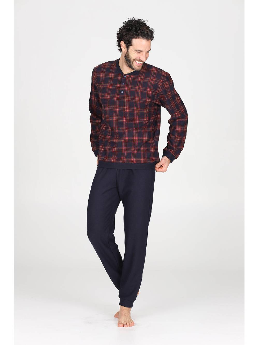 Julipet Pigiama Serafino In Confortevole Jacquard Di Cotone