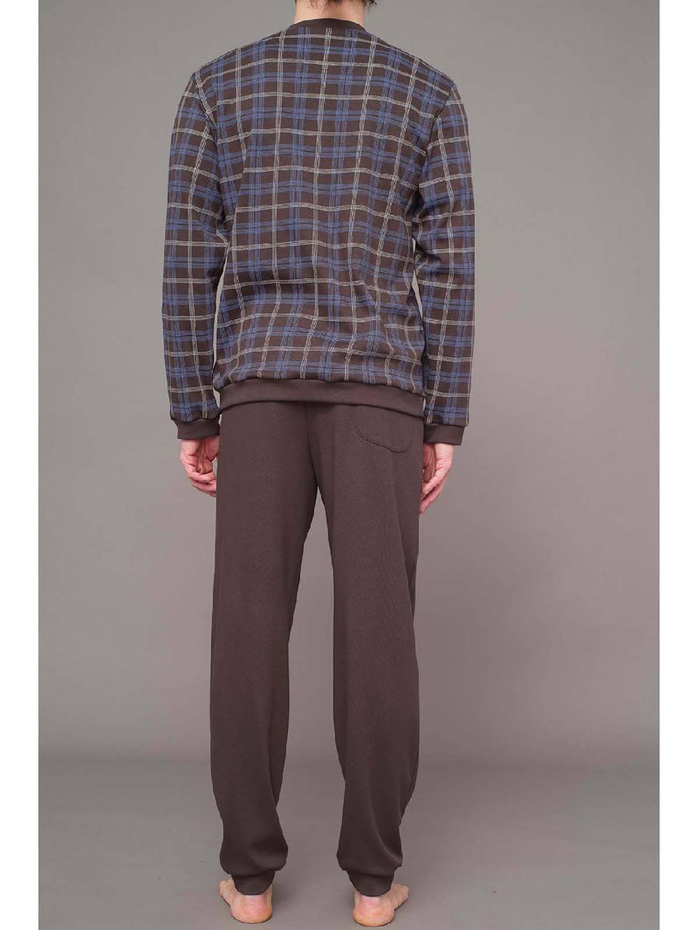 Julipet Pigiama Serafino In Interlock Stampato Di Puro Cotone