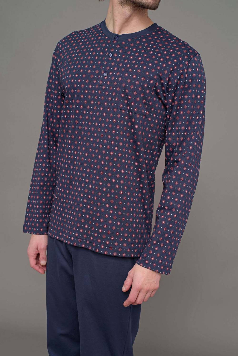 Julipet Pigiama Serafino In Leggero Interlock Di Puro Cotone