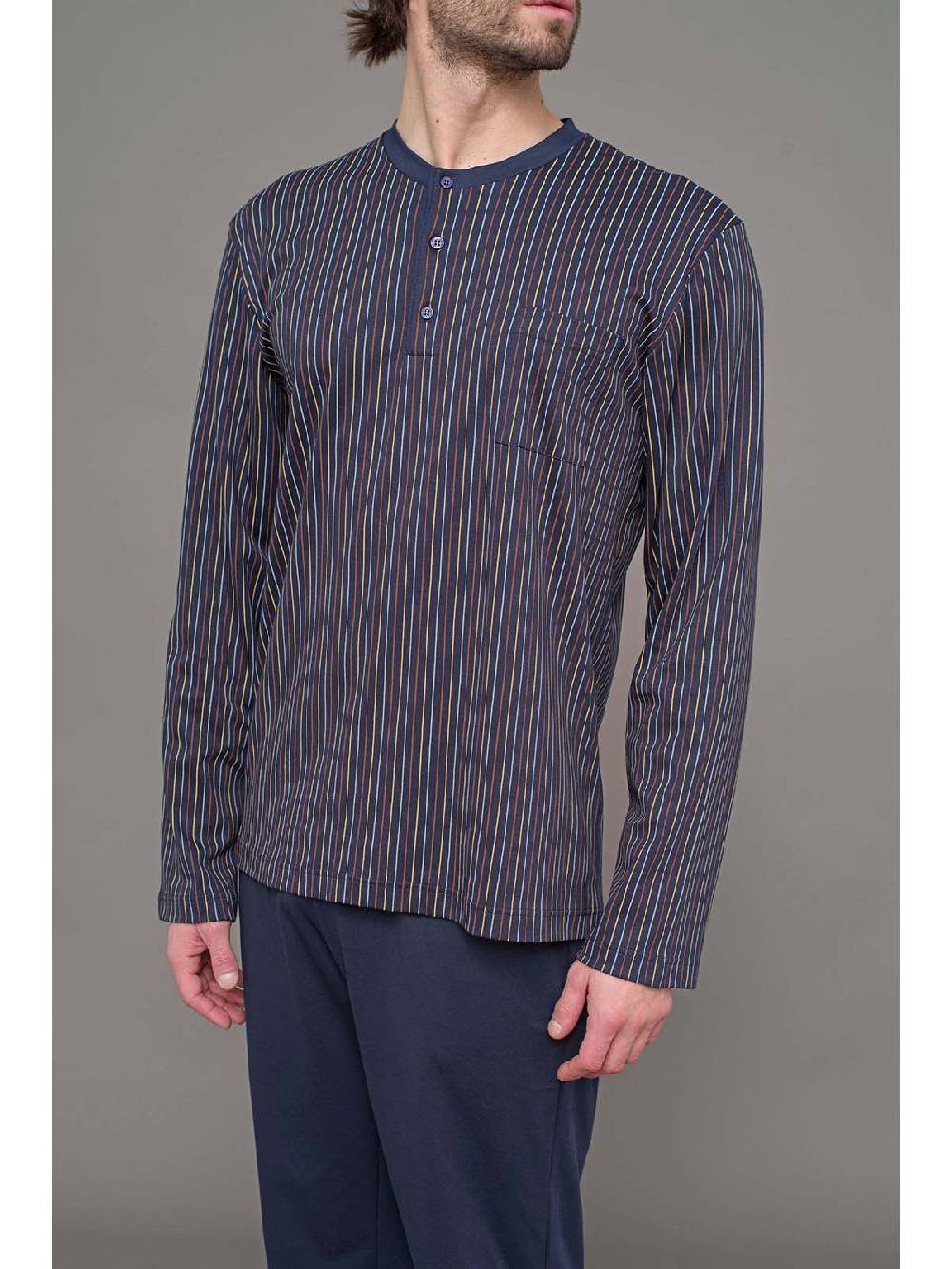 Julipet Pigiama Serafino In Leggero Interlock Di Puro Cotone