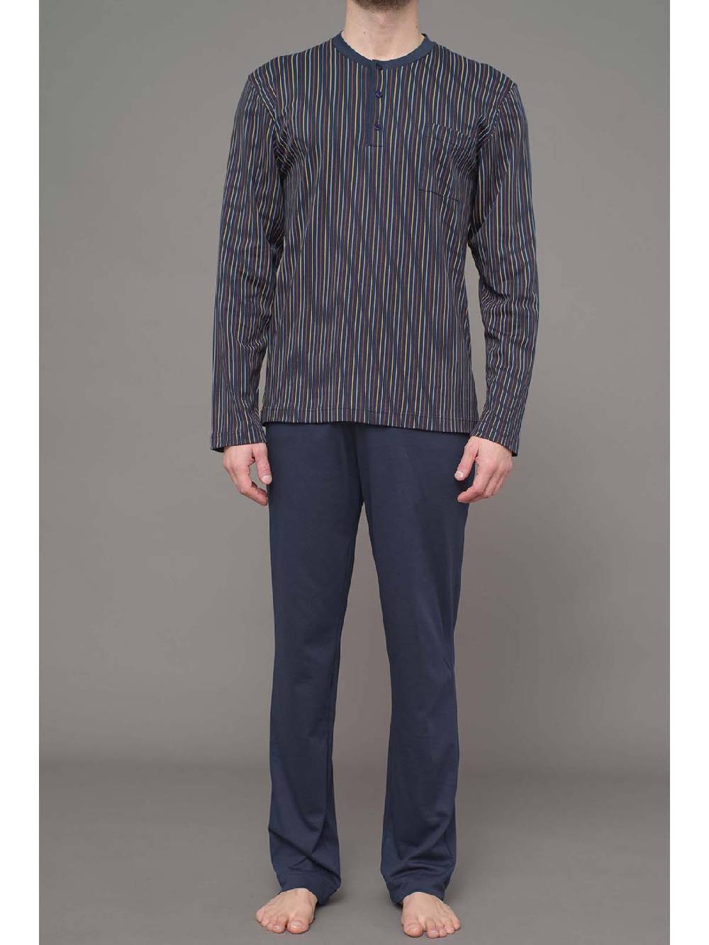 Julipet Pigiama Serafino In Leggero Interlock Di Puro Cotone