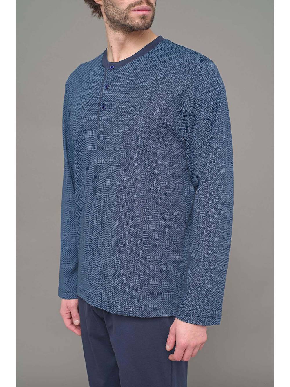 Julipet Pigiama Serafino In Leggero Interlock Di Puro Cotone