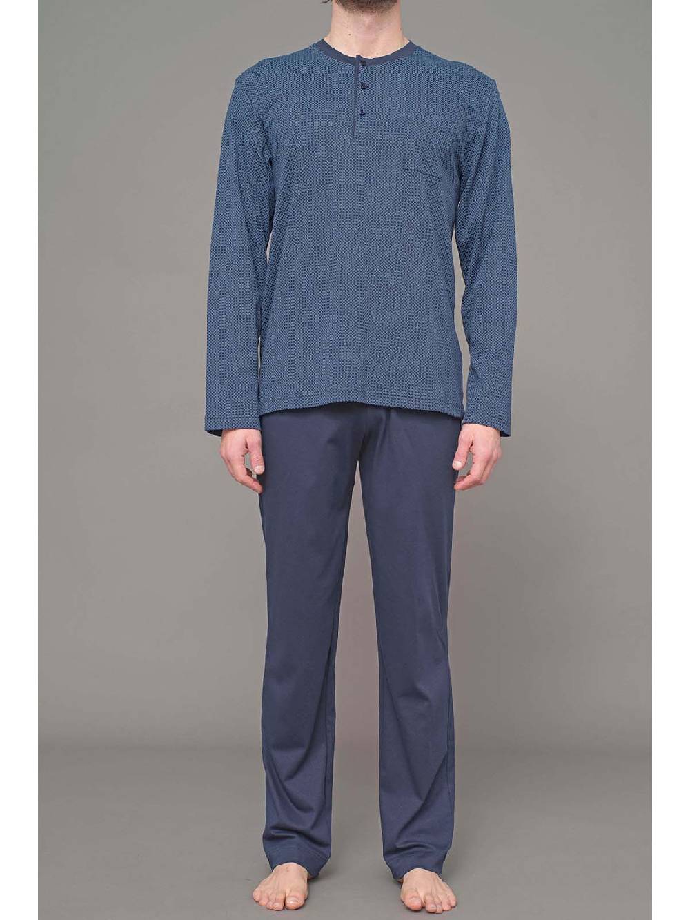 Julipet Pigiama serafino in leggero interlock di puro cotone