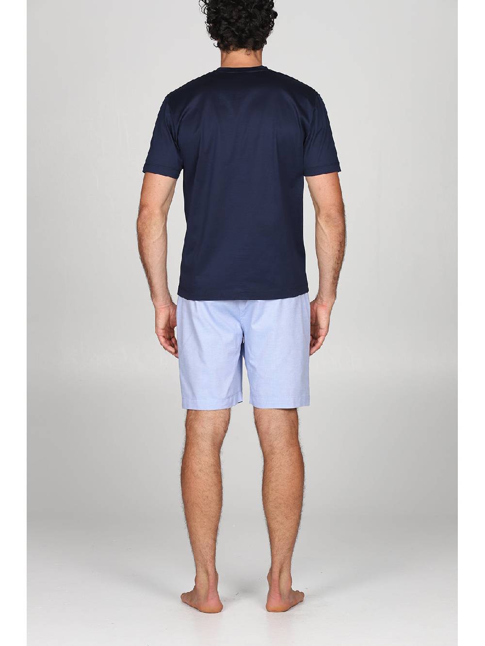 Julipet Pigiama Serafino In Popeline E Luxury Jersey, Per Un Comfort Contemporaneo